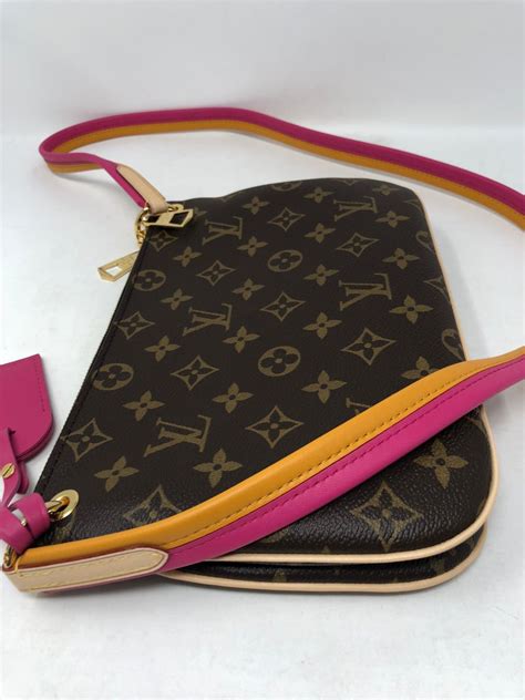 pink and yellow lv bag|louis vuitton pink shoulder bag.